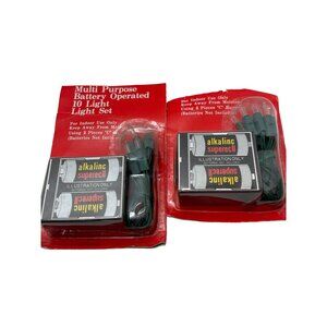Battery Operated 10 Light Set Indoor Use Only‎ 1995